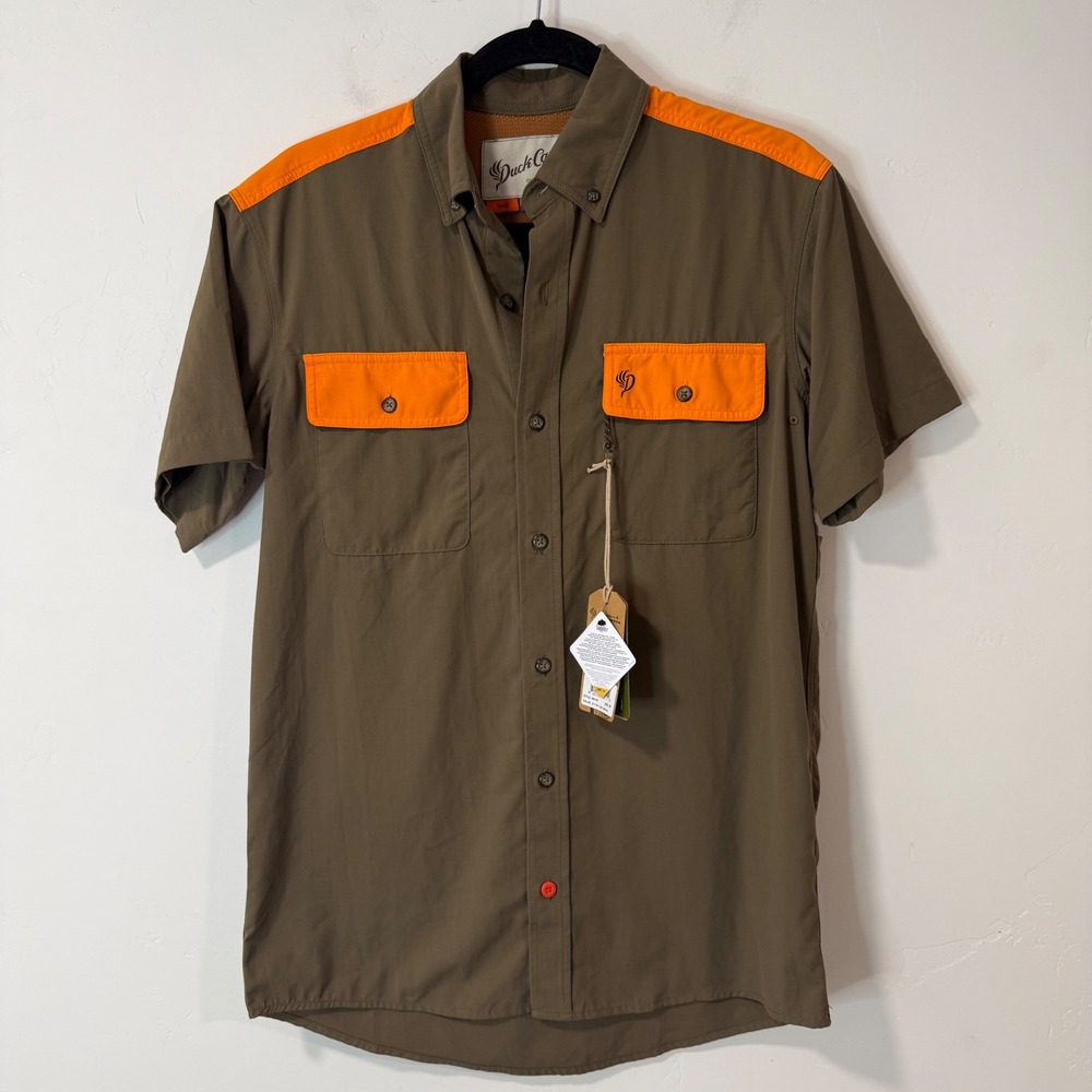Duck Camp Mens Lightweight Hunting Shirt Small Brown NWT Vented UPF 40+